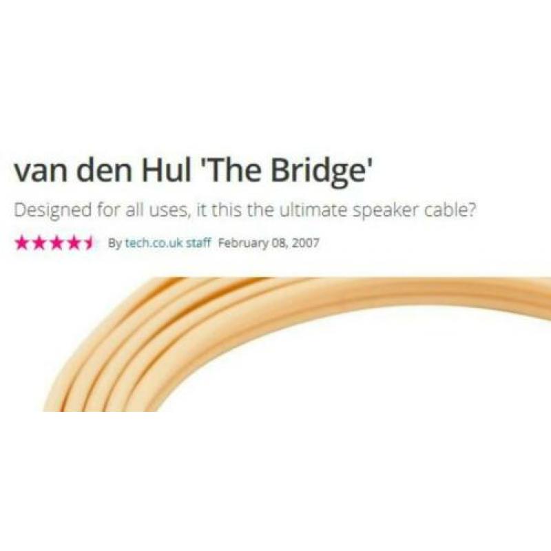 Van den Hul luidspreker kabels 'The Bridge' (2x4m)