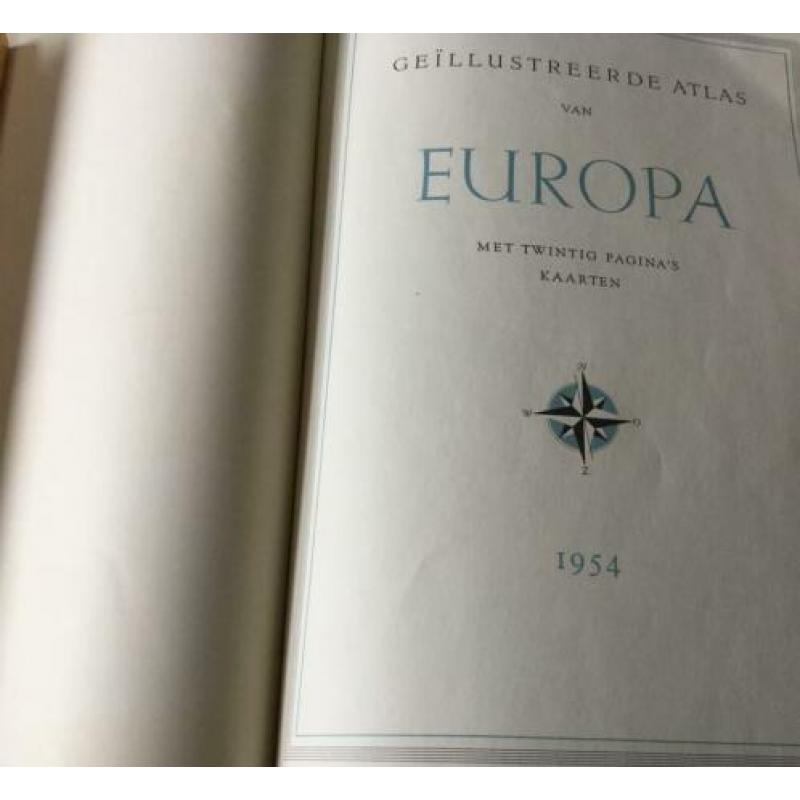 Planta Europese Atlas 1954 met Plaatjes.