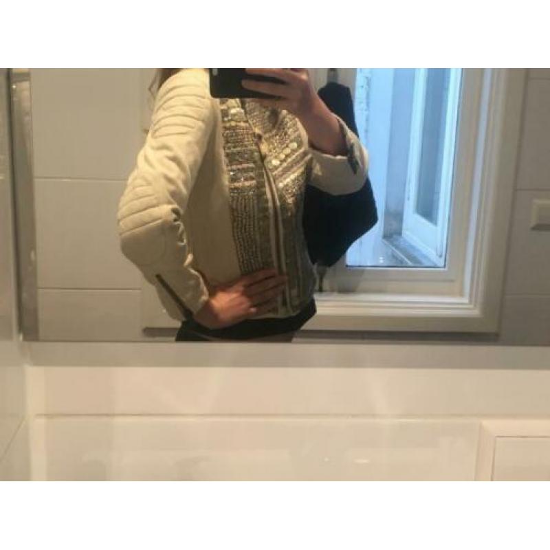 Prachtige linen biker jack Kate Hudson Lindex nieuw
