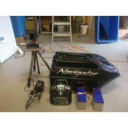 Navigator voerboot incl. Lowrance x4 dieptemeter