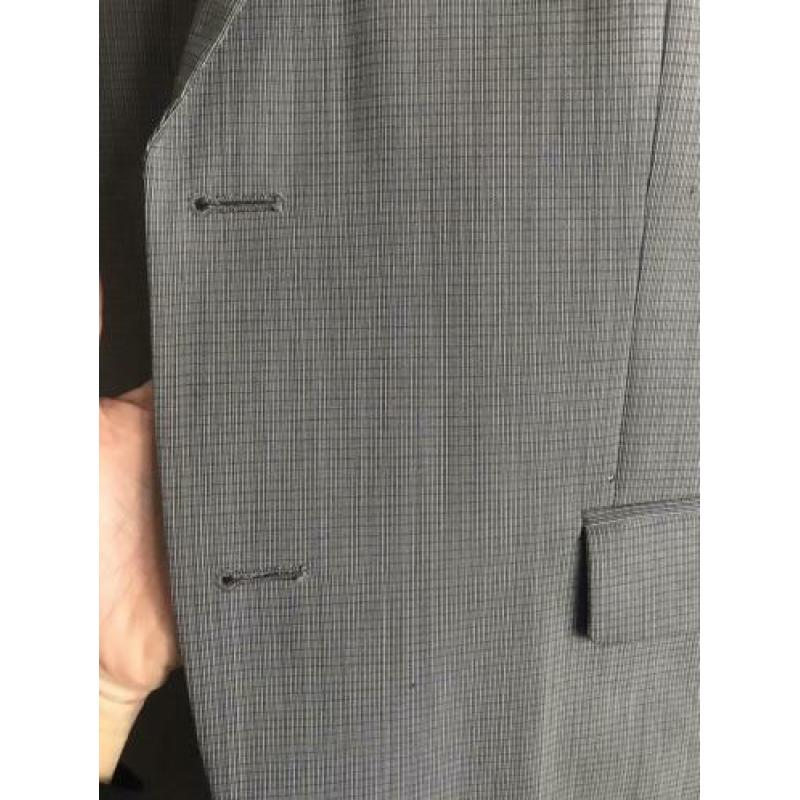 STRELLSON heren pak 48 M grijs pantalon blazer jasje 2 knoop