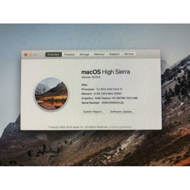 iMac 27 inch, i5 - mid 2011