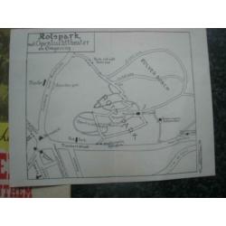 Plattegrond rotspark valkenburg 1930+ oude folder-ca1950