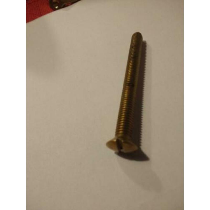 1-10-25 stuks, messing lenskop voldraad bouten in 6 mm