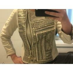 Prachtige linen biker jack Kate Hudson Lindex nieuw