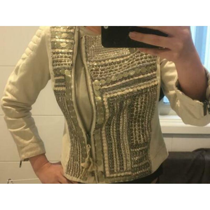 Prachtige linen biker jack Kate Hudson Lindex nieuw