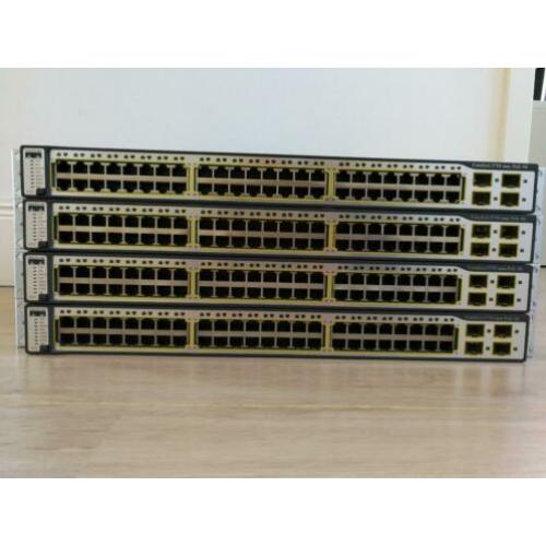 Cisco Catalyst 3750 series PoE-48 PS-S & TS-S (div versies)