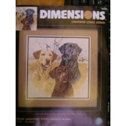Compleet Borduurpakket, Great Hunting Dogs. Heb ook DMC!