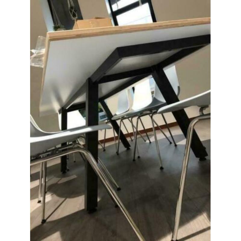Eettafel 240x100 Industrial modern handmade tafel 10 pers.