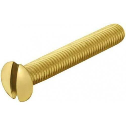1-10-25 stuks, messing lenskop voldraad bouten in 6 mm