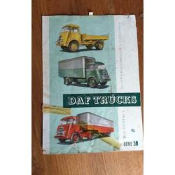 Originele DAF Truck folder (1949) eerste uitgave serie 50