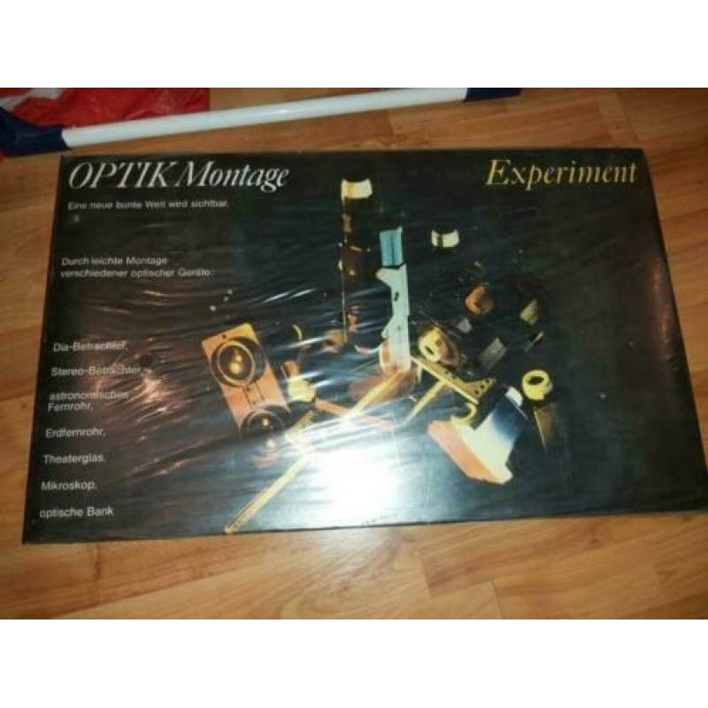 OPTIK Montage Experiment nieuw in plastic vintage baukasten