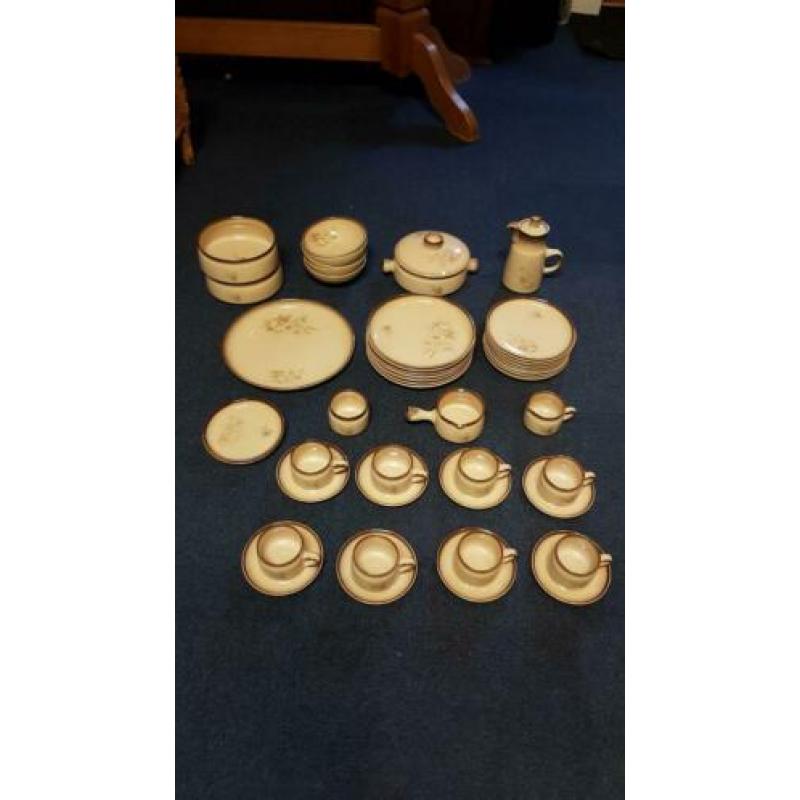 Uitgebreid puntgaaf Engels Servies Denby memories