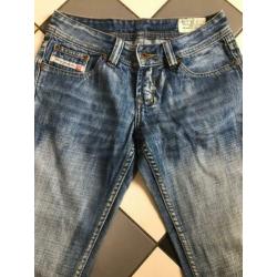 Diesel reckfly special flared jeans 26 blauw wijde pijpen