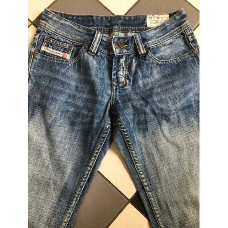 Diesel reckfly special flared jeans 26 blauw wijde pijpen