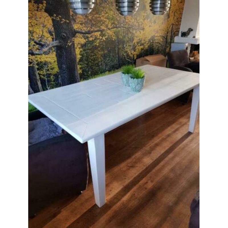 50 euro. Witte eettafel, poten kunnen los.