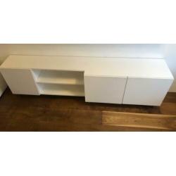 MOET WEG!!!! Mooie witte stevige dressoir 250cm breed