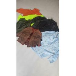 Partij pakket lot 45 vintage dames blousjes en tops