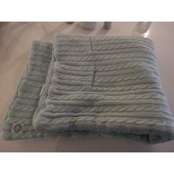 Jollein boxkleed Cable kleur jade