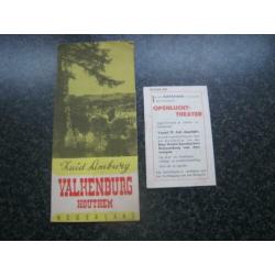 Plattegrond rotspark valkenburg 1930+ oude folder-ca1950