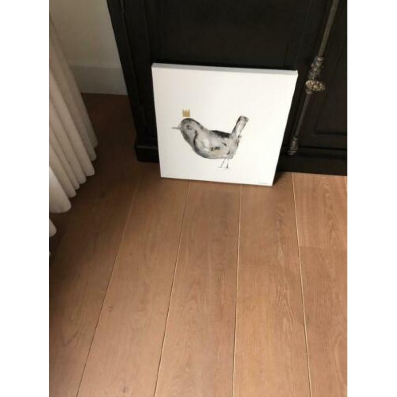 Schilderij vogel met de kroon