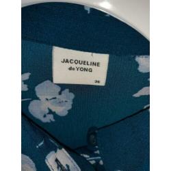Blouse blauw groen bloemenprint - Jacqueline de Jong