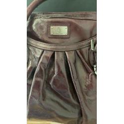 Castelijn en Beerens leren royale tas aubergine