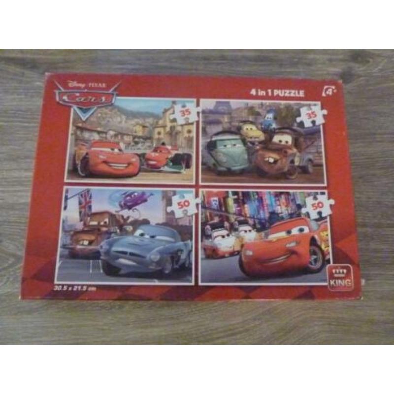 Cars puzzel 4 in 1