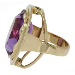 Exclusieve 14 karaats gouden design dames ring Amethist
