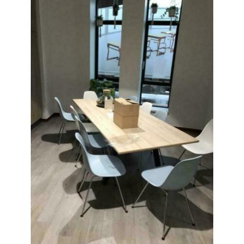 Eettafel 240x100 Industrial modern handmade tafel 10 pers.