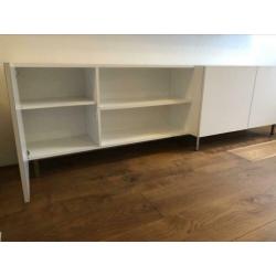 MOET WEG!!!! Mooie witte stevige dressoir 250cm breed