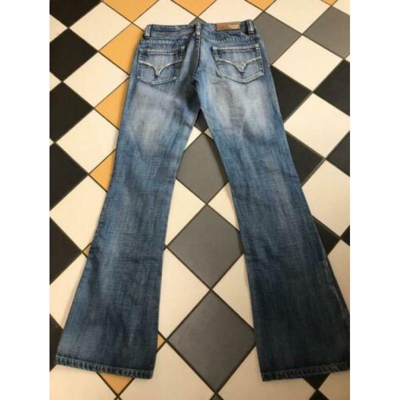 Diesel reckfly special flared jeans 26 blauw wijde pijpen