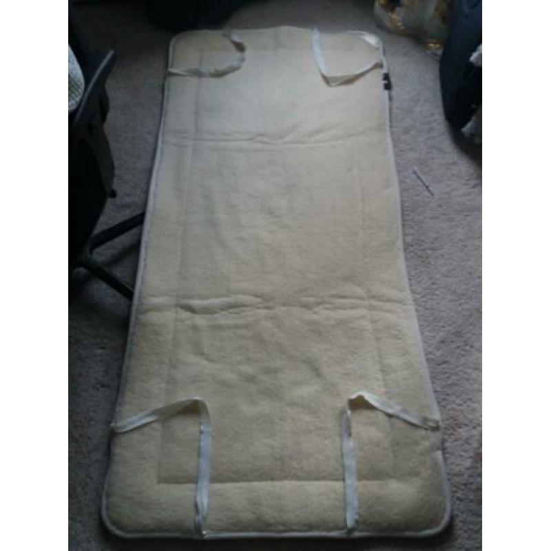 1 pers. Matras beschermer van wol