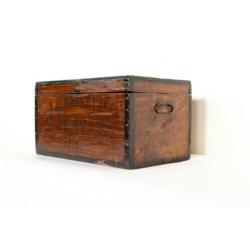 Antieke houten industriële meel kist Leuven