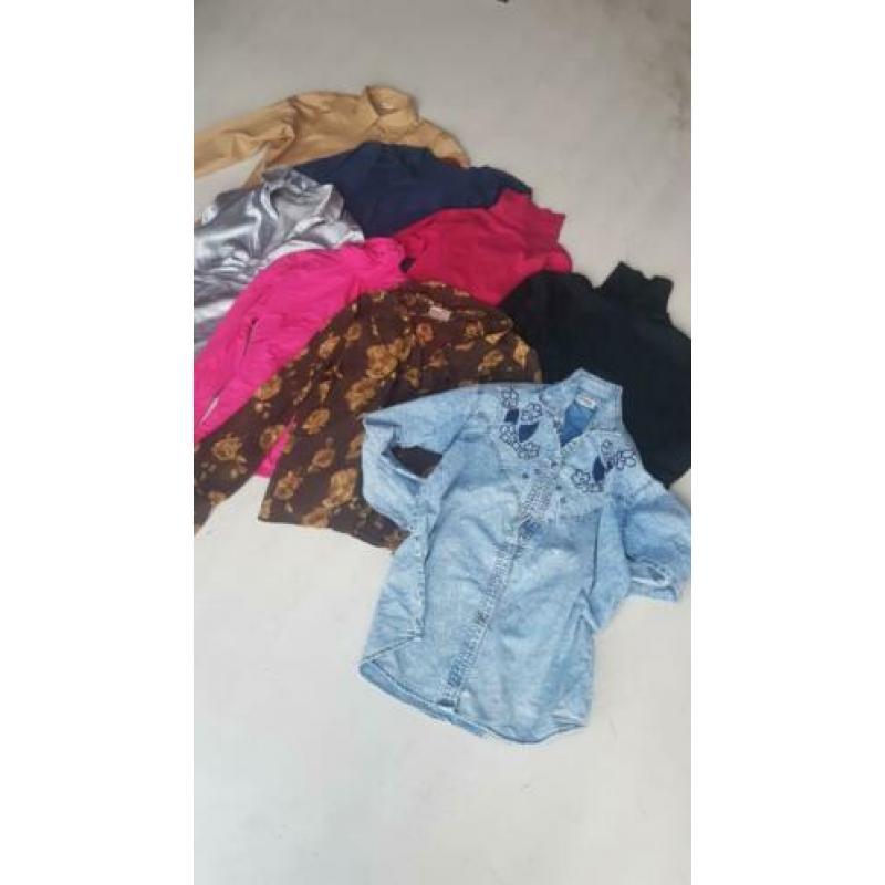 Partij pakket lot 45 vintage dames blousjes en tops