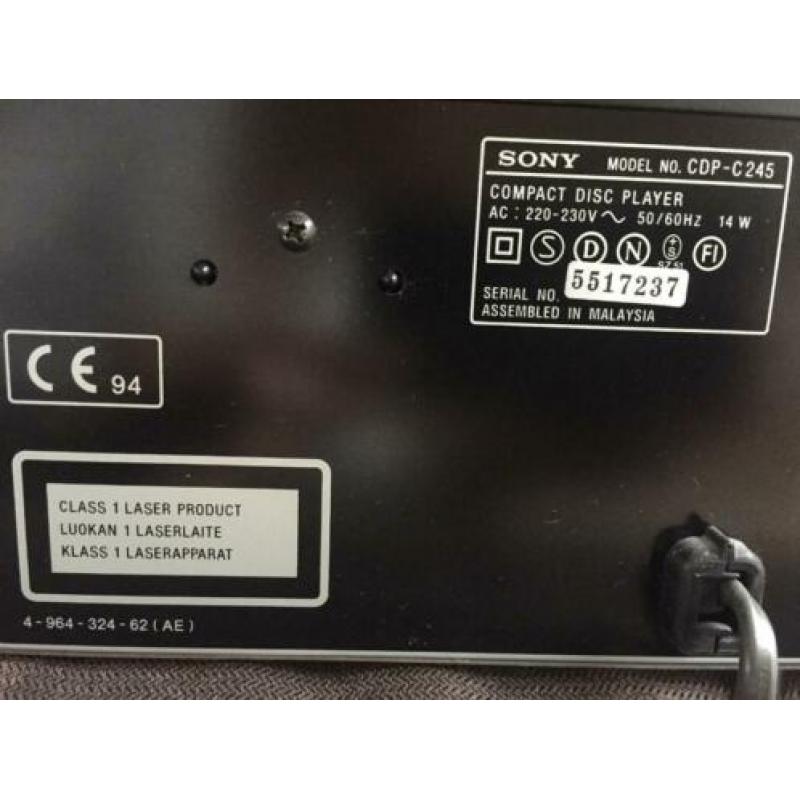sony cd wisselaar