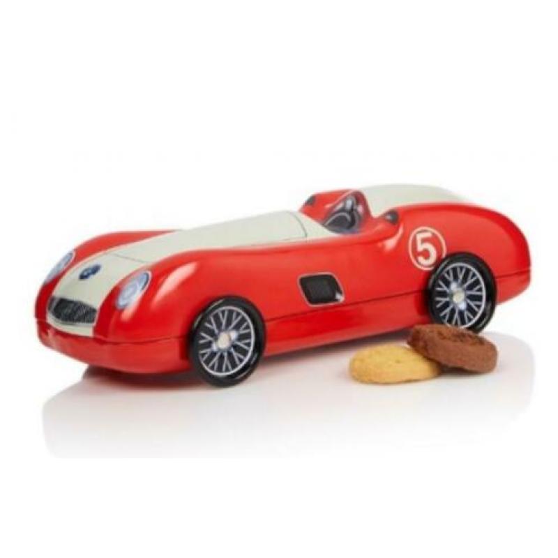 Verzameling van auto's zowel koekblikken als opbergblikken