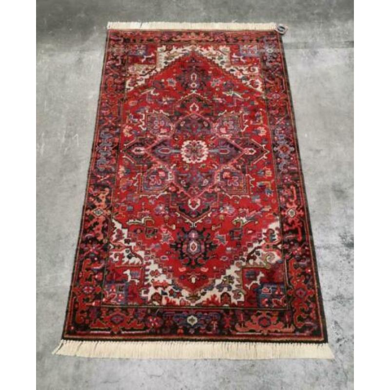Vintage oosters vloerkleed Heriz Kadjar LDP tapijt 94x157cm