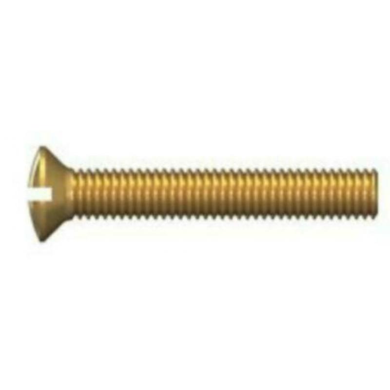 1-10-25 stuks, messing lenskop voldraad bouten in 6 mm