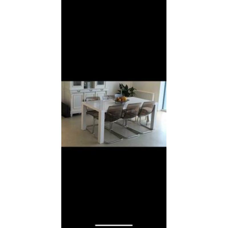 6 Eettafel stoelen