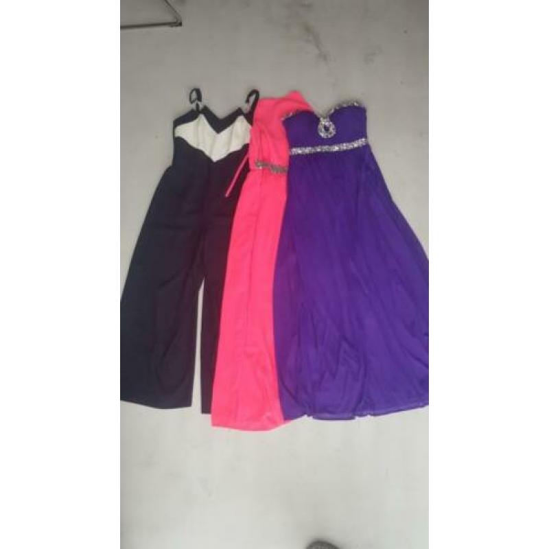 Partij pakket lot 21 vintage retro jurken galajurken jurkjes