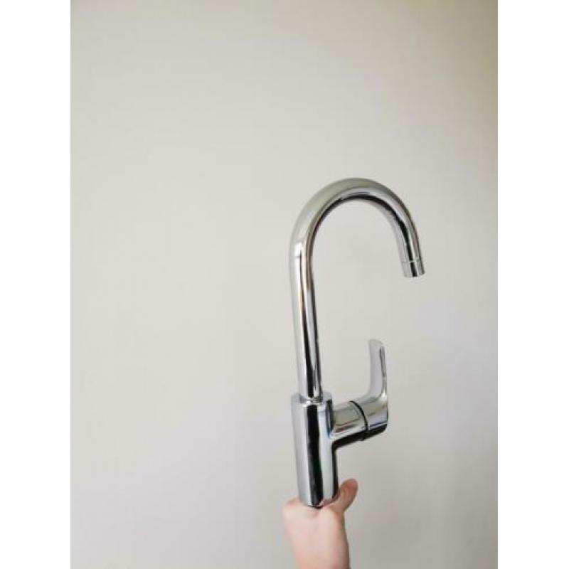 Grohe RVS Eurosmart New hoge wastafelkraan