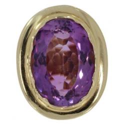 Exclusieve 14 karaats gouden design dames ring Amethist