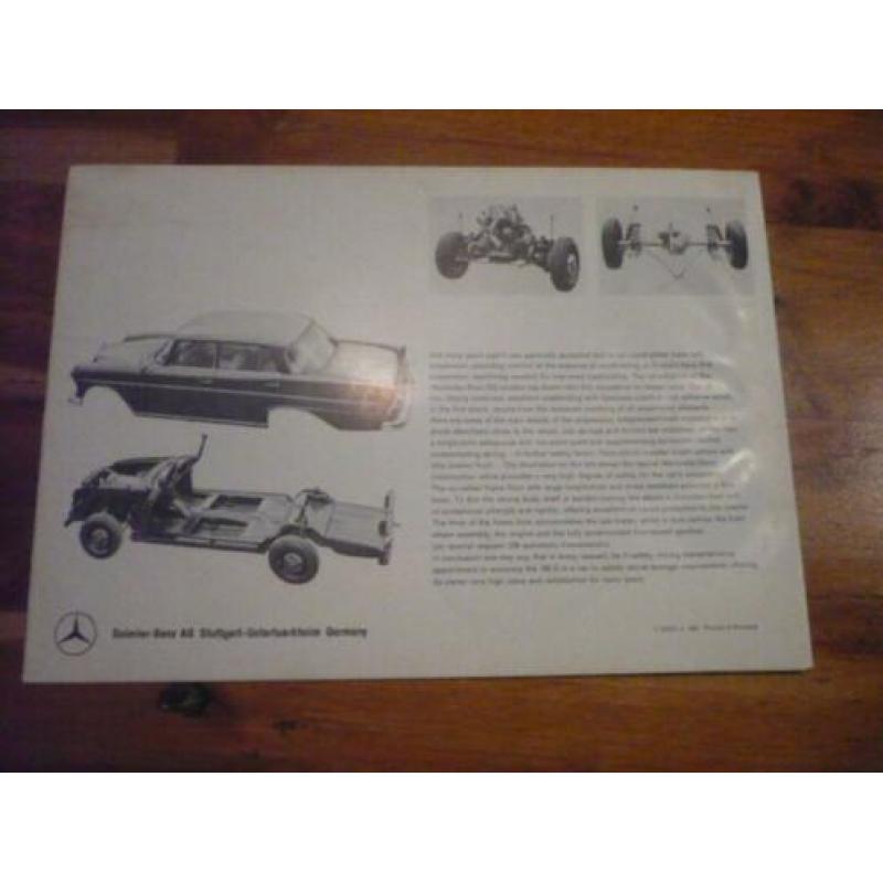 USA Folder Set MERCEDES 190 D uit 8 - 1963