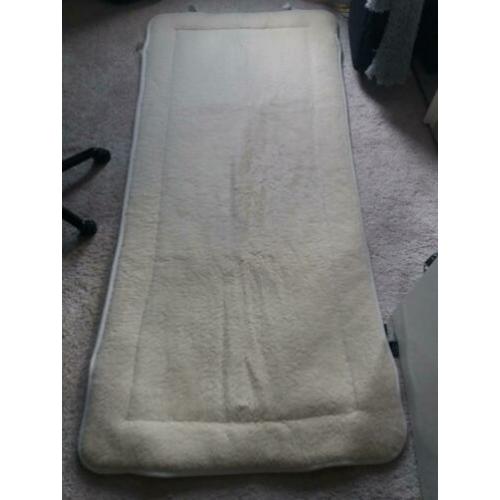 1 pers. Matras beschermer van wol