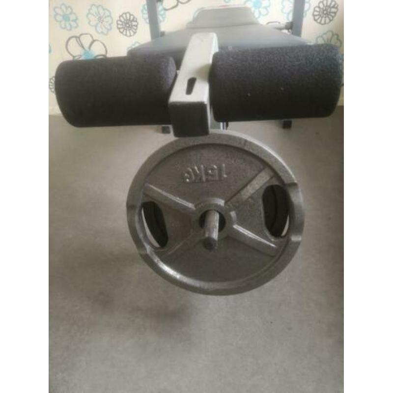 Fitness bank halter incl gewichten