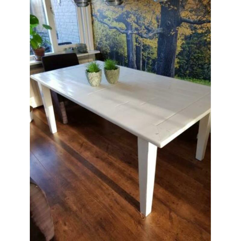 50 euro. Witte eettafel, poten kunnen los.
