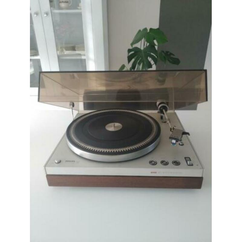 Vintage Philips 212 Elektronic Platenspeler - 1971/1976
