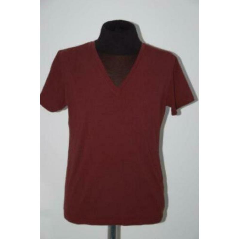 FILIPPA K. t-shirt, v-neck shirt, bordeaux, Mt. M
