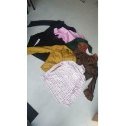 Partij pakket lot 45 vintage dames blousjes en tops